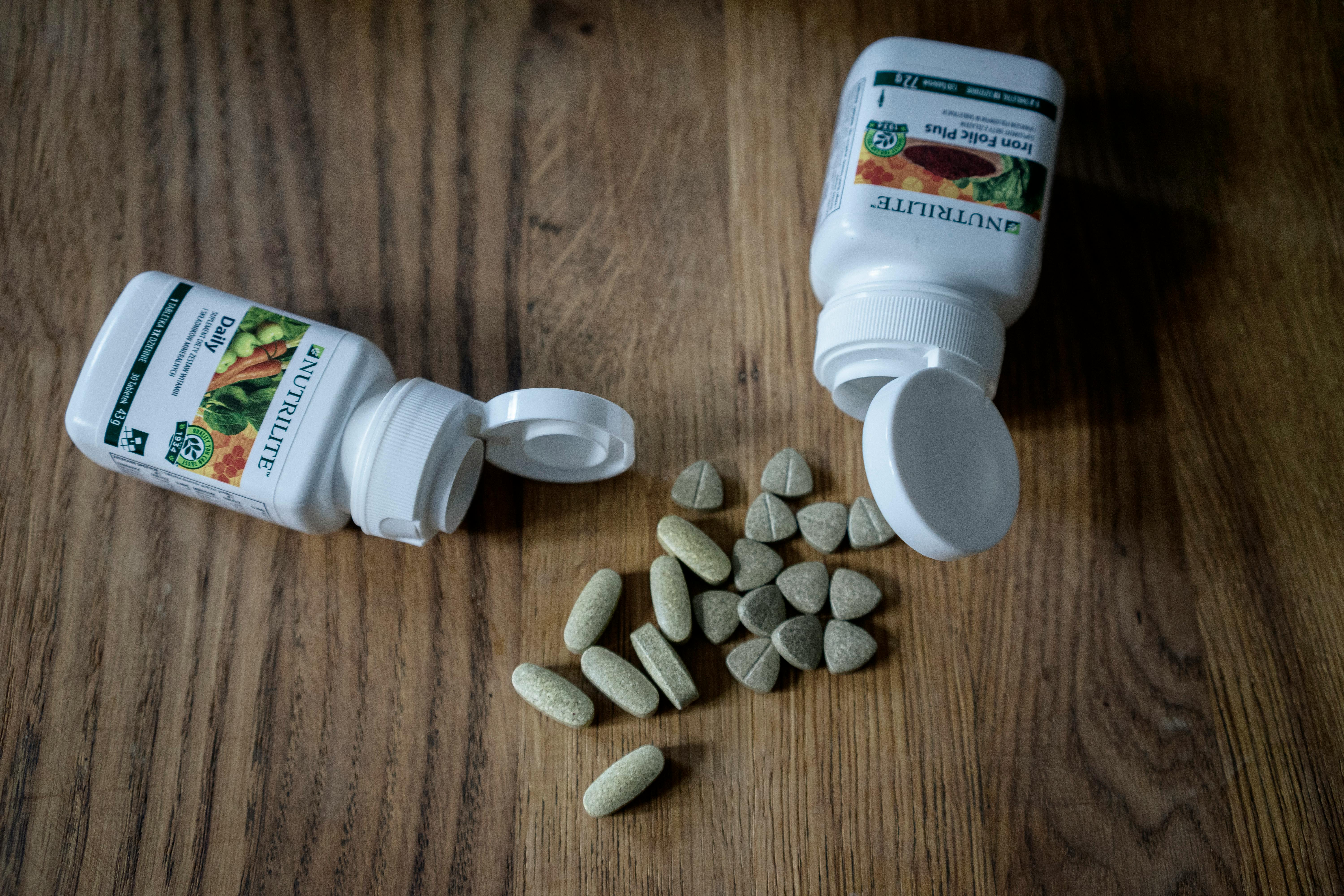 Hydration supplements and wellness bottles