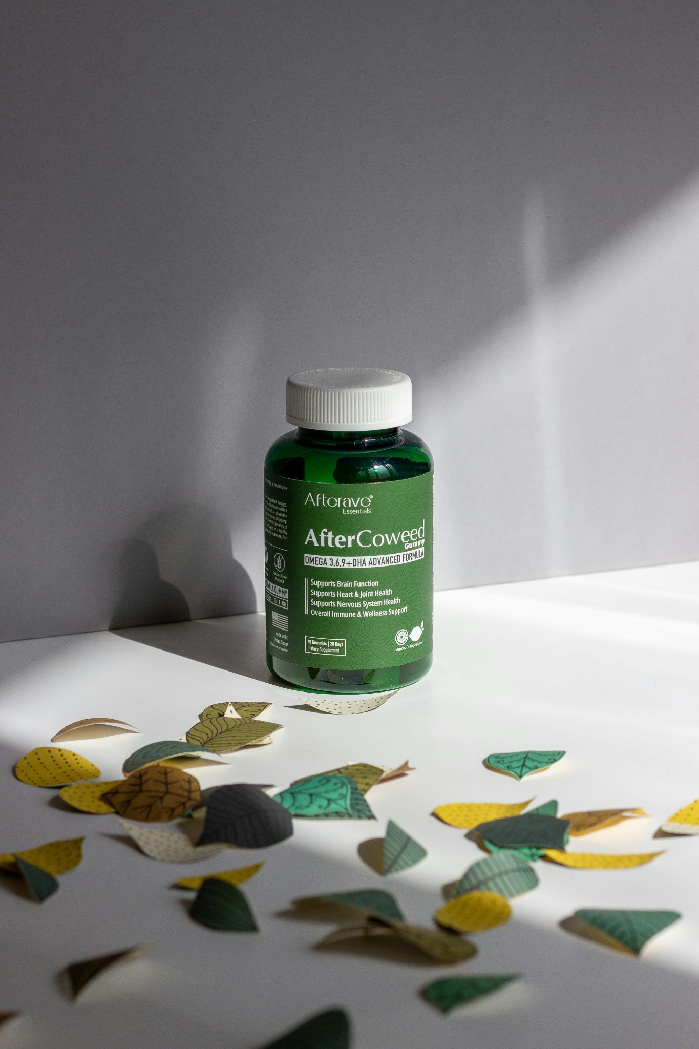 Balanced supplement and wellness setup
